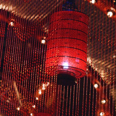 Red lanterns adorned the Brooklyn Academy of Music’s post-performance party for the opening night of Raise the Red Lantern.