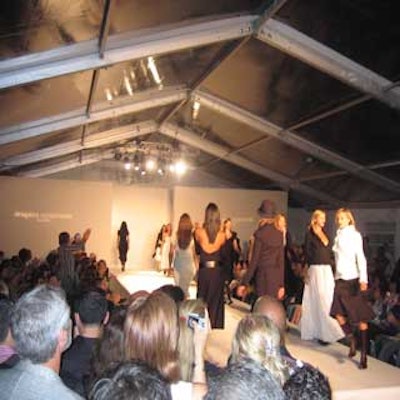 Under EventStar's tent, designers Dragana Ognjenovic and DKNY presented the final shows for Funkshion.