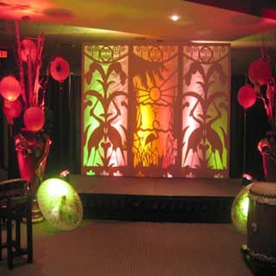A piece of Asia was transported to the BankAtlantic Center for the sales center opening party of Tao Condominiums.