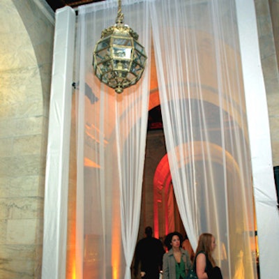 For watchmaker Vacheron Constantin’s 250th anniversary party at the New York Public Library, Relevent evoked time travel with passageways made from billowy fabric.
