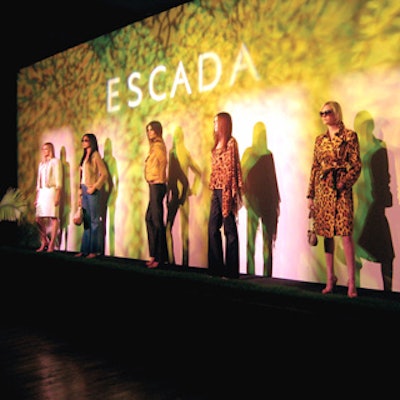 The party to show off Escada´s spring 2006 collection featured models wearing pieces from the collection on a raised platform at the rear of Lotus Space.