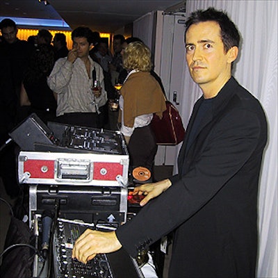 DJ Andy Anderson played a mix of lounge and current music at the Expedia Travels party.