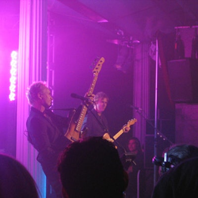 Sting performed for guests at a dinner to benefit British sustainable farming nonprofit the Soil Association at the Metropolitan Pavilion.