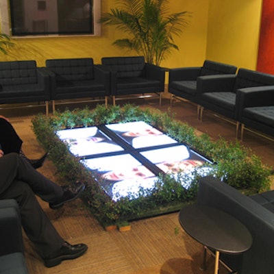 CCR Solutions jazzed up the event with a coffee table featuring four built-in TV screens.