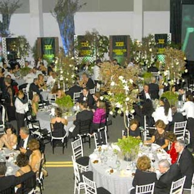 The Grand Hyatt Tampa Bay served New Orleans-inspired cuisine inside a decorated area in the museum's parking lot.