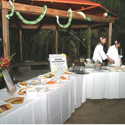 Jaguar was one of three restaurants that catered the V.I.P. reception held prior to the event.