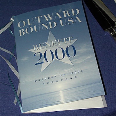 Independent designer Elizabeth Tunnicliffe donated her graphic design work for the Outward Bound benefit's program, which was printed by Printech.