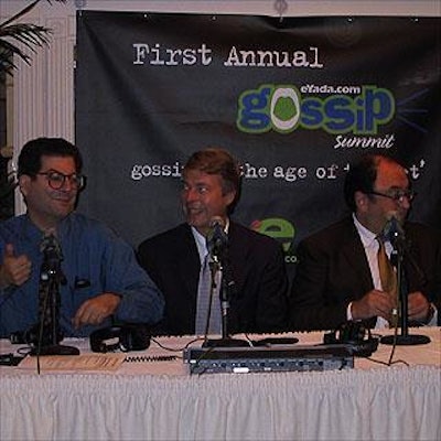 Gossips at the eYada Gossip Summit included (from left to right) Michael Musto of The Village Voice, Richard Johnson of The Post's Page Six and Roger Friedman of Fox411.com.