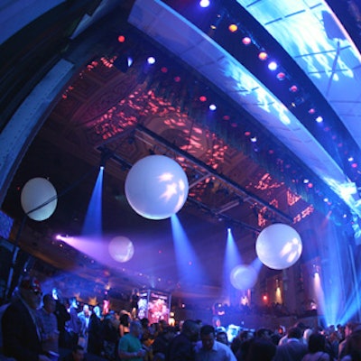 Maxim's Rock City Super Bowl event took over downtown Detroit's Max M. Fisher Music Center, filling it with music, a casino, roller skating girls, and 2,000 guests.