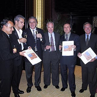 Chefs Jean-Georges Vongerichten, Eric Ripert (Le Bernardin), Alain Ducasse, Andr? Soltner (formerly of Lut?ce), Daniel Boulud and Alain Sailhac (Le Cirque's original chef, now at the French Culinary Institute) celebrated Ducasse's new book.