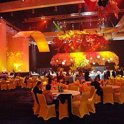 The National Academy of Recording Arts and Sciences' Grammy after-party was a massive affair with its 5,500 music industry guests in a 140,000 space at the Los Angeles Convention Center.