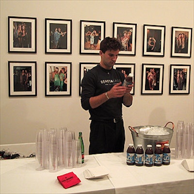 The bar at the event was catered by Serena Bass Inc.