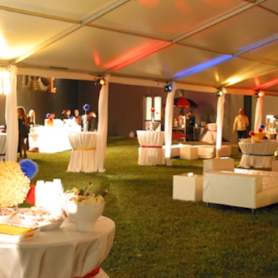 The Museum of Contemporary Art's patio got an kiddie makeover in red, blue, and yellow for its 10th anniversary bash.