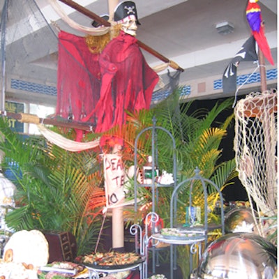 Pirate decor dominated the Gasparilla Invasion Brunch at the Tampa Convention Center.