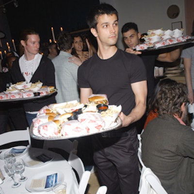 The event brought a lavish snack spread, as well as two bars and an ice cream truck parked nearby.