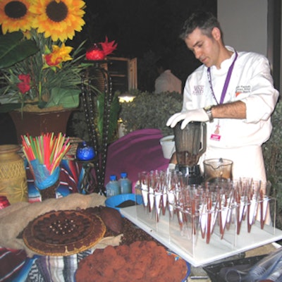 Jordi Panisello, the Loews' pastry chef, made java chocolate shakes to serve with hot cinnamon churros.