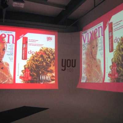 Nu America used Bathhouse's cyclorama as a presentation space and projection screen for the unway show and hairstyling demonstration.