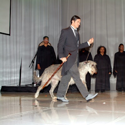 Designer Pat McDonagh took inspiration from Gone with the Wind for her contribution to the runway show.