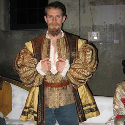 A model from Ford Modeling Agency sported an outfit worn by Otello in a past COC production of Verdi's Otello.