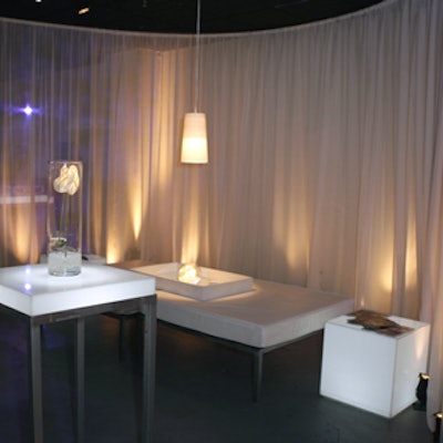 White decor predominated the party celebrating the official opening of interior designer Jim Magni's luxury lifestyle company and showroom at the Pacific Design Center.