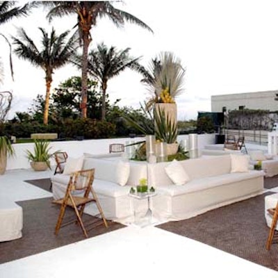 Karla Conceptual Event Experiences created a spa-like environment for the sales center opening of Canyon Ranch Living.