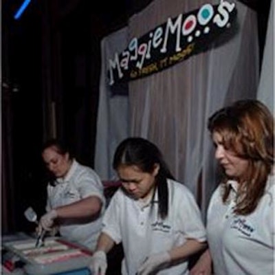 MaggieMoo's Ice Cream and Treatery served a decadent dessert for the awards show crowd.