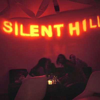 TriStar's Silent Hill premiere party at the Montmartre Lounge was bathed in red light.