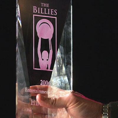 Tiffany designed the award for recipients.