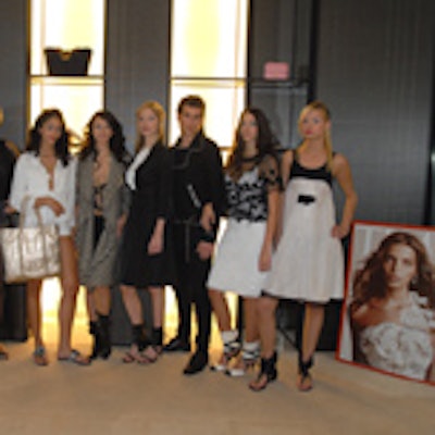 Models from Ford posed in the new Chanel boutique in Holt Renfrew on Bloor St. for the Canadian launch of Time Magazine's Time Style & Design.