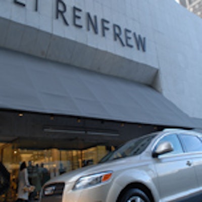 Audi Canada provided celebrity guests with rides to Holt Renfrew in chauffeured Audi Q7s.