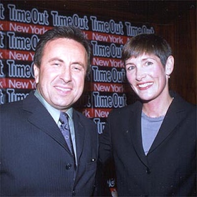 Cyndi Stivers, president and editor in chief of Time Out New York, and Daniel Boulud of Daniel.