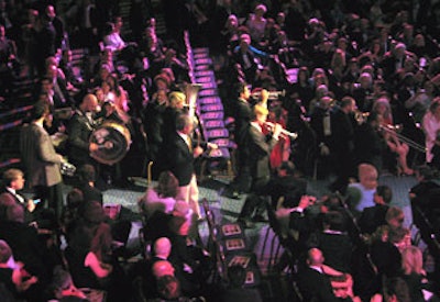 The SugarTone Brass Band led a procession of 20 New Orleans chefs into the ballroom.