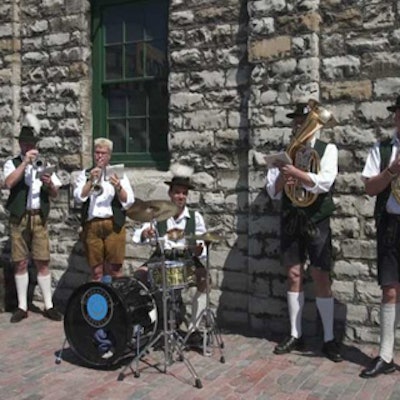 Waters Fine Catering flew a seven-piece brass band from Munich to Toronto for the party.