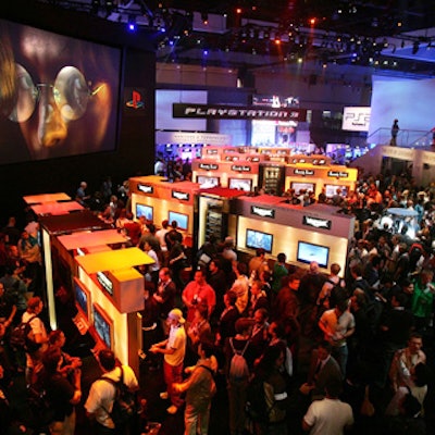 The E3 video game expo at the convention center spawned game makers' parties all over town.