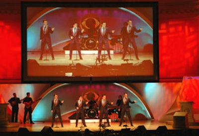 CBS brought the cast of Jersey Boys to Carnegie Hall during the show’s matinee intermission to perform a medley of the Broadway show’s songs.