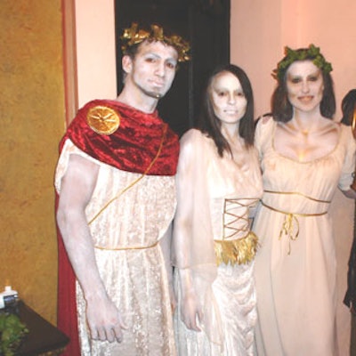 Performers dressed as Spartacus and Grecian women entertained guests.