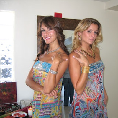 Models wearing Dadlani's designer apparel and jewelry mingled with guests.
