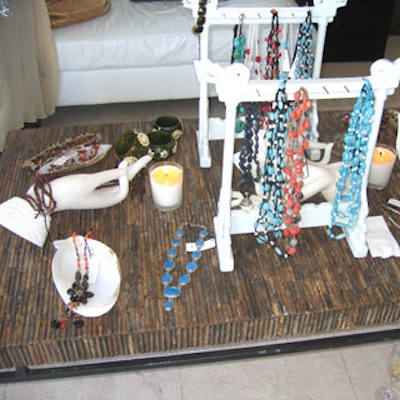 Caroline Dadlani displayed her latest jewelry collection throughout a penthouse at the Sagamore Hotel.