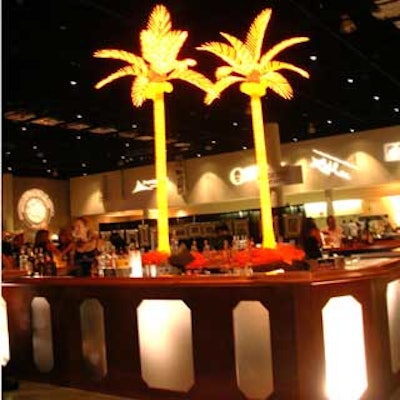 Topnotch Productions was responsible for the main bar and its festive decor.