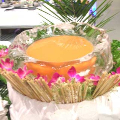Cove Restaurant & Marina used a bowl made of ice to serve punch to guests.