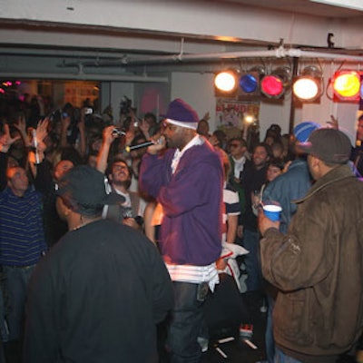 Rapper Ghostface Killah entertained a crowd of some 600 people at Studio 450.