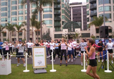 While weather was a concern for Workout in the Park planners, the San Diego event, held in Balboa Park on April 29, had blue skies throughout the day.
