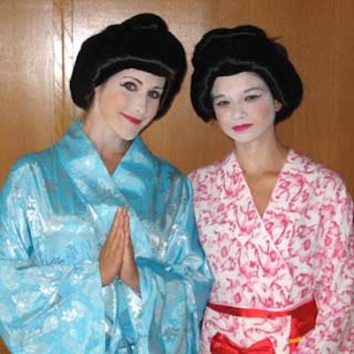 Geisha girls from Annette Work Productions greeted guests.