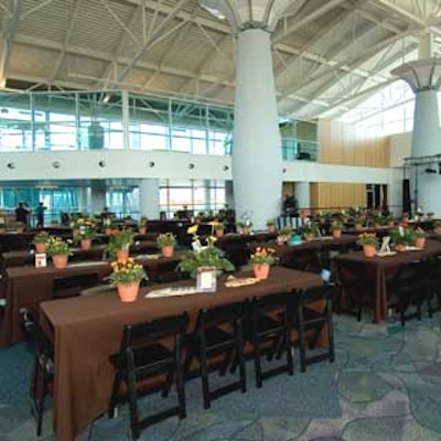 The whole event took place under one roof at the Port of Tampa Cruise Terminal 3.