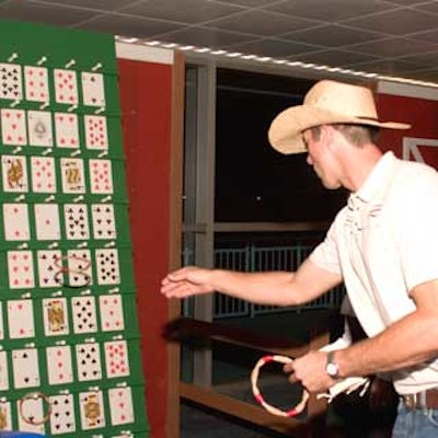 To beat the Midway's upright blackjack game, guests tried to toss their way to a score of 21.