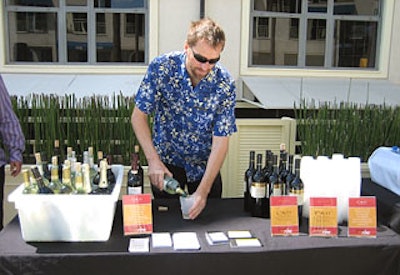Cavit Wines provided quaffs to wash down all the barbecued eats.