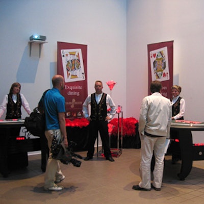 Niagara Fallsview Casino provided gaming equipment for the casino room.