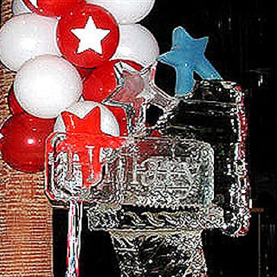Hillary Rodham Clinton's victory bash at the Grand Hyatt included an ice sculpture in the shape of New York.