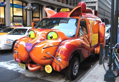 Ontario-based Taylor Group customized the Meow Mix mobile, which sat parked next to the pop-up store.