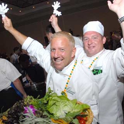 The Continental Catering team took time to sing, dance, and celebrate after plating its final course.
